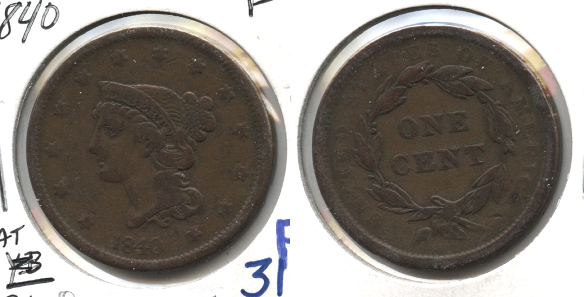 1840 Large Date Large Cent Fine-12 #f