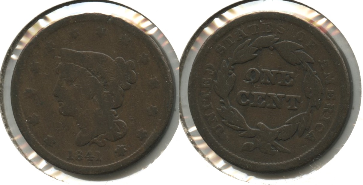 1841 Coronet Large Cent G-4 #c