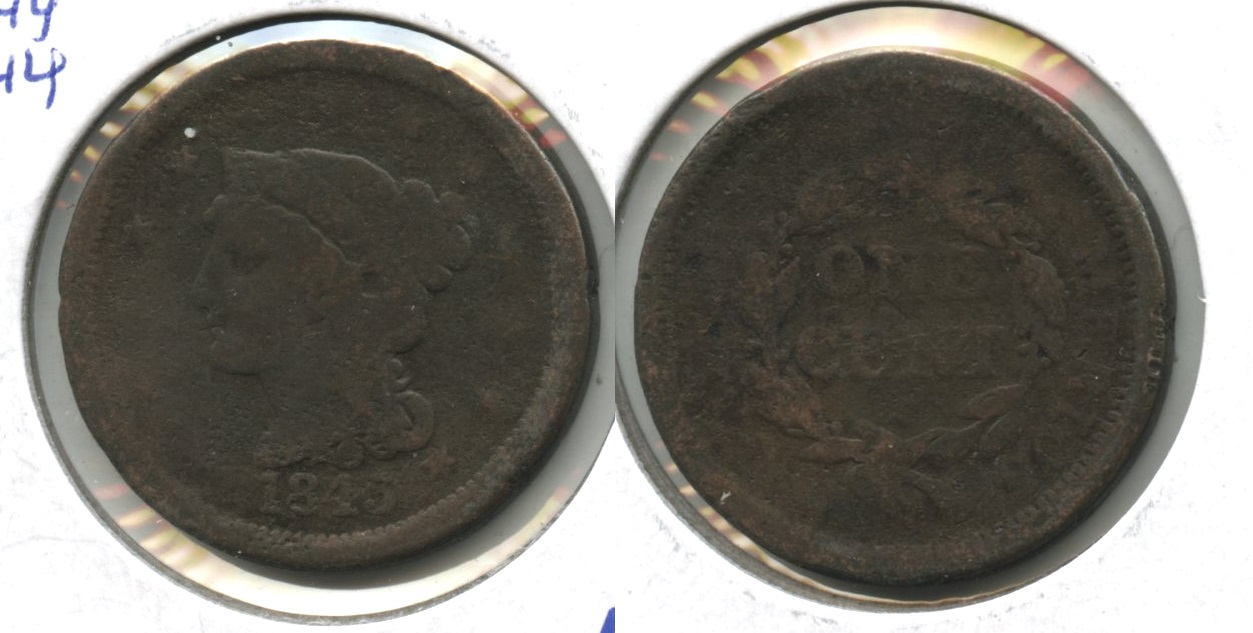 1843 Coronet Large Cent AG-3 #c