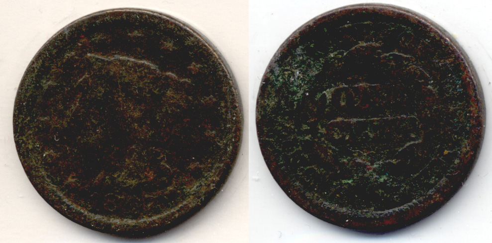 1847 Coronet Large Cent G-4 a Porous