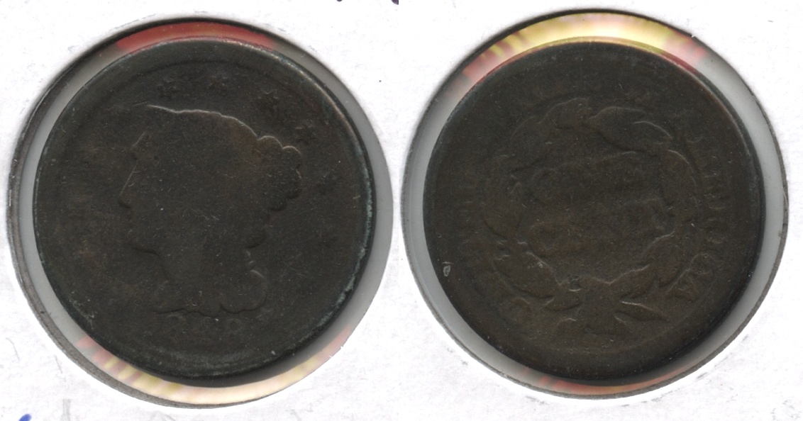 1848 Coronet Large Cent AG-3