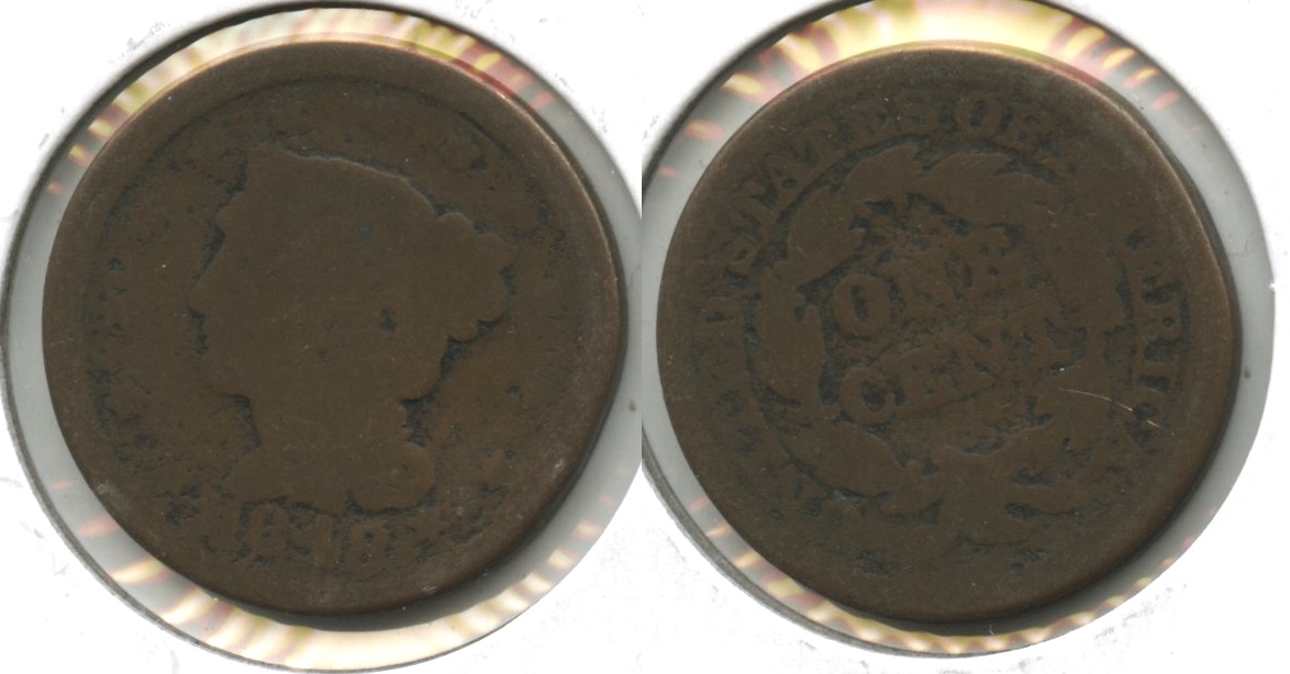 1848 Coronet Large Cent AG-3 #a