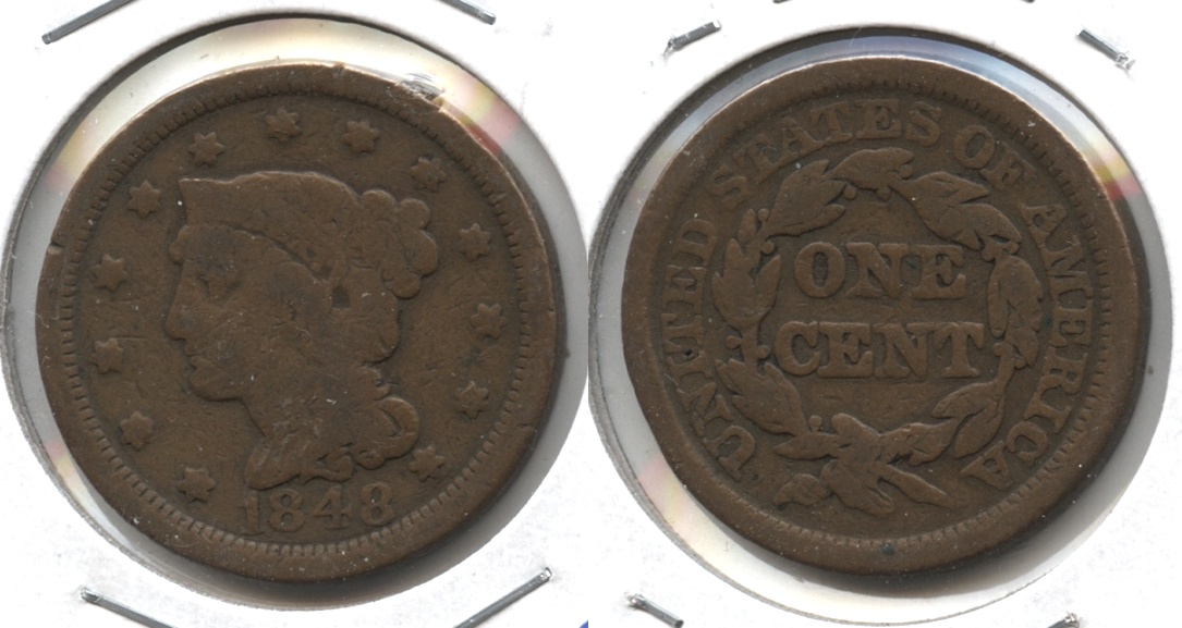 1848 Coronet Large Cent Good-4 #i