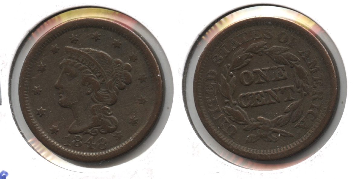 1848 Coronet Large Cent VF-20 #c