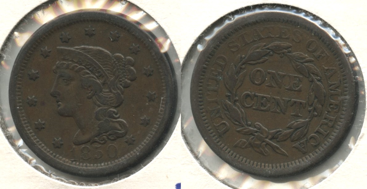 1850 Coronet Large Cent Fine-12 #aa