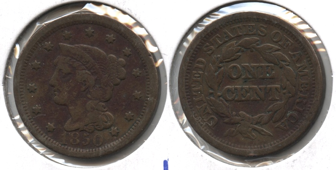 1850 Coronet Large Cent Fine-12 #k