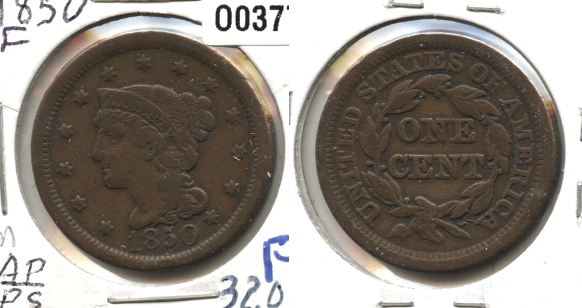 1850 Coronet Large Cent Fine-12 #n