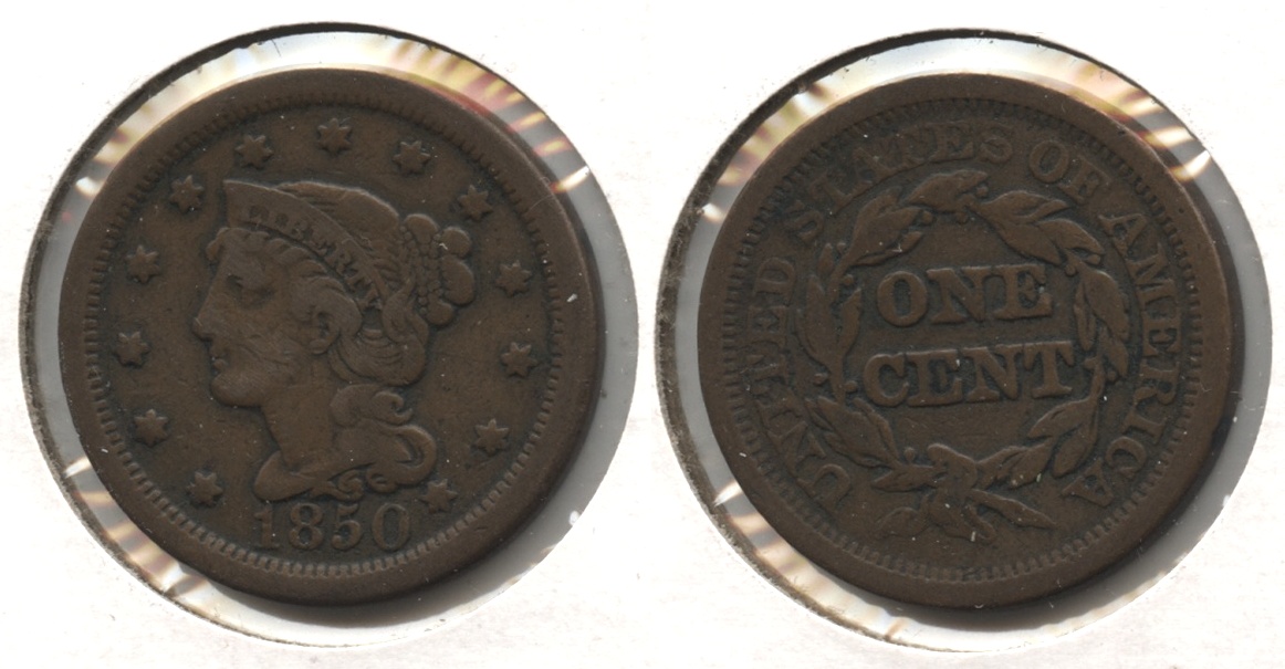1850 Coronet Large Cent Fine-12 #t