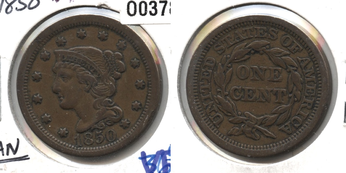 1850 Coronet Large Cent VF-20 #f