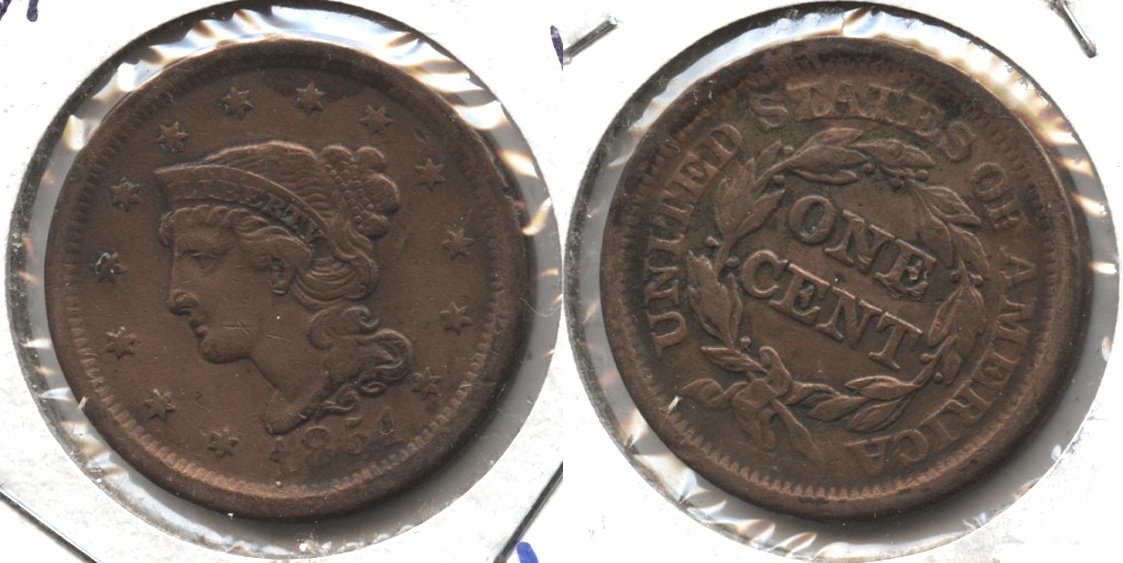 1851 Coronet Large Cent VF-20 #l Cleaned