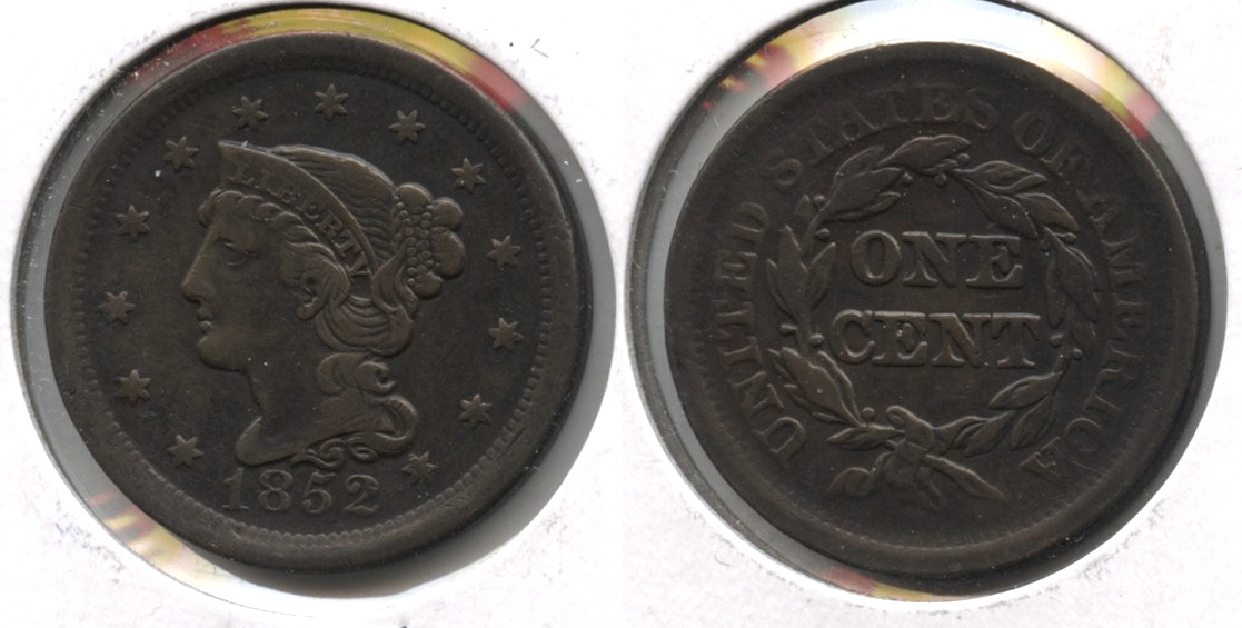 1852 Coronet Large Cent VF-20 #g
