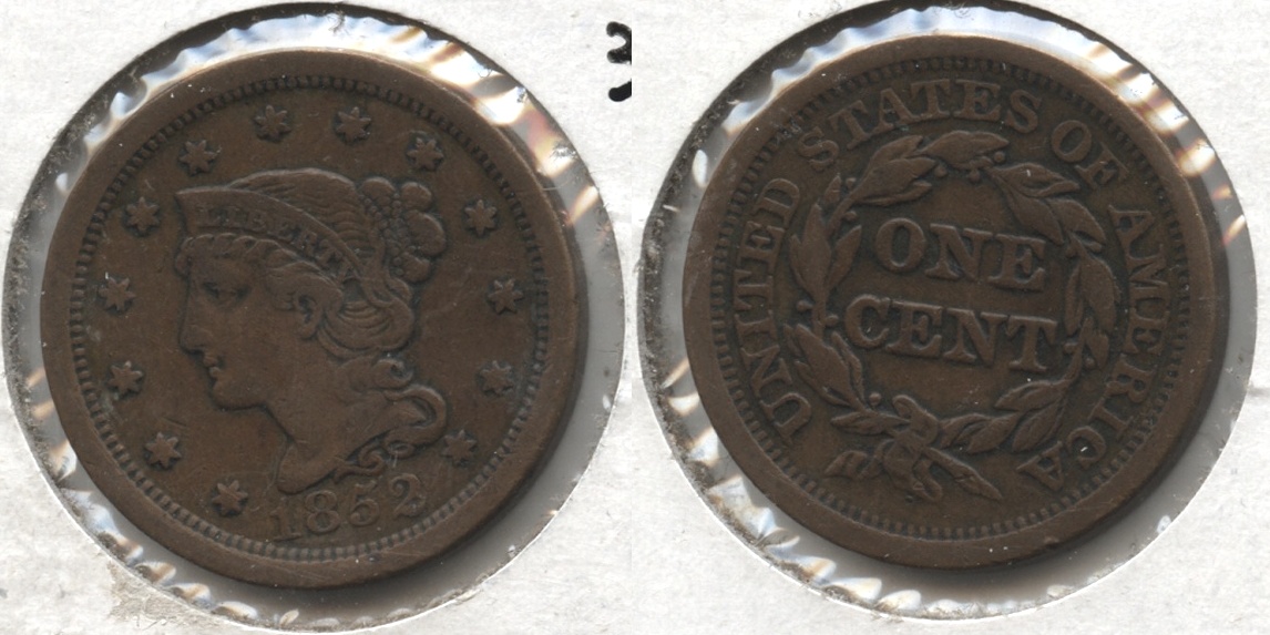 1852 Coronet Large Cent VF-20 #i