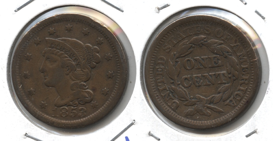 1853 Coronet Large Cent VF-20 #r