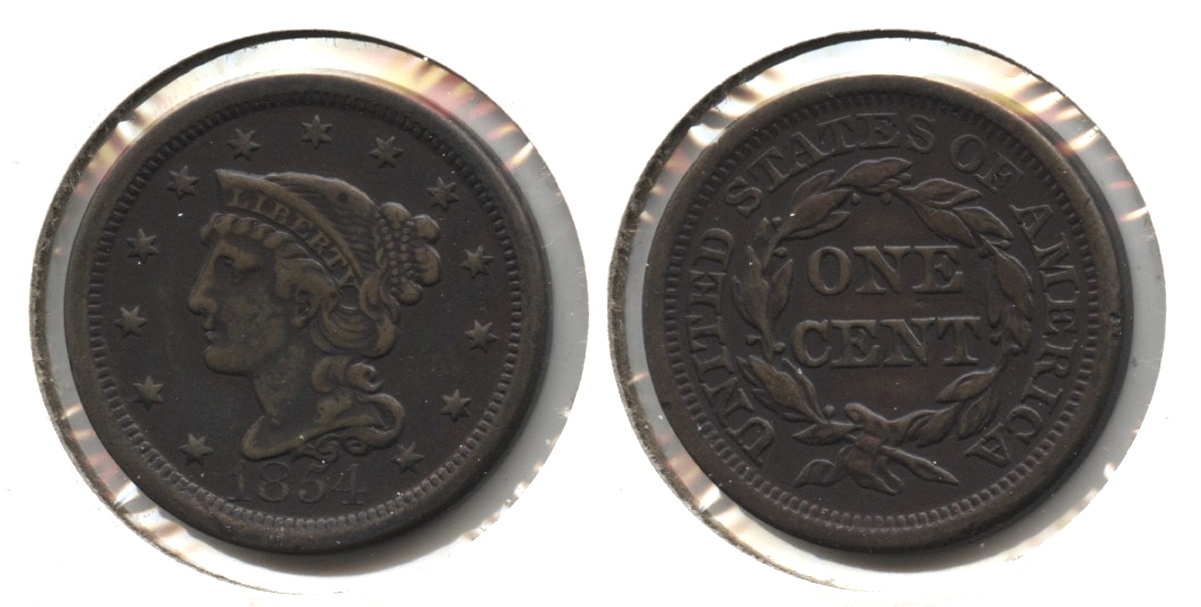 1854 Coronet Large Cent VF-20 #i
