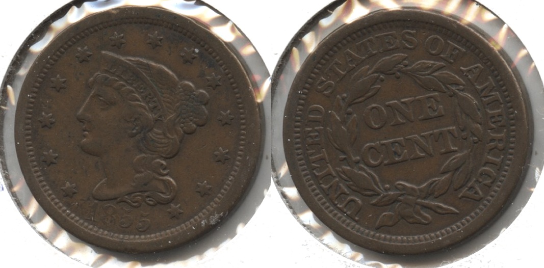 1855 Coronet Large Cent VF-20 #a