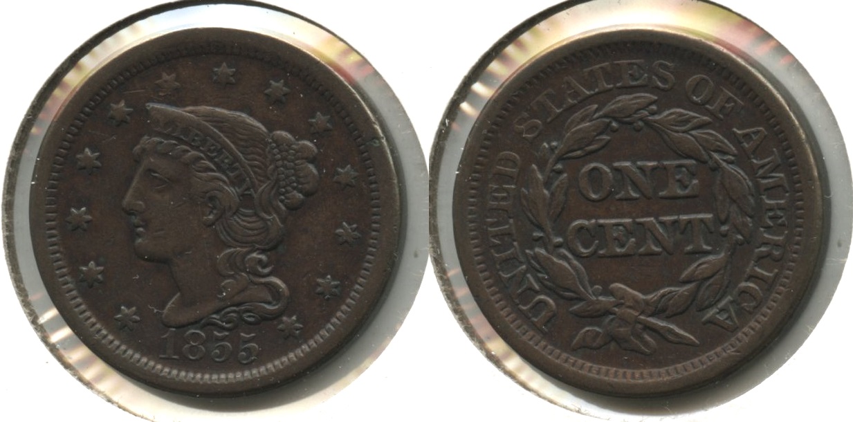 1855 Coronet Large Cent VF-20 #f