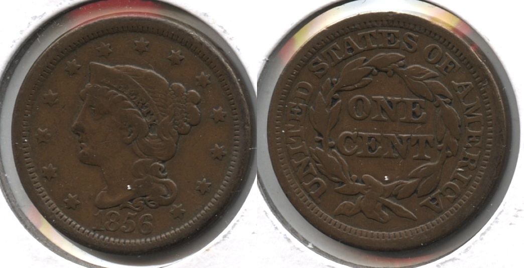 1856 Coronet Large Cent Fine-12 #f