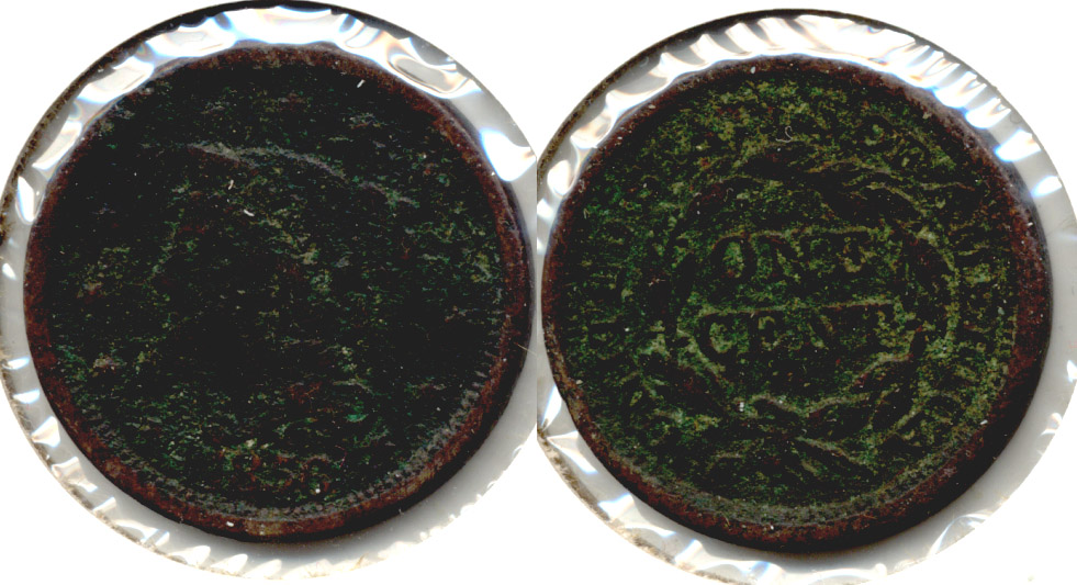 1856 Coronet Large Cent Good-4 a Porous