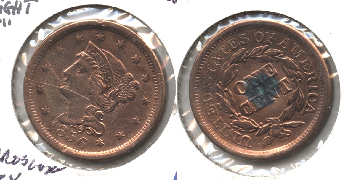 1856 Coronet Large Cent VF-20 #f Jewelery