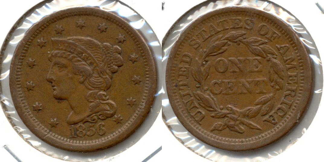 1856 Coronet Large Cent VF-30
