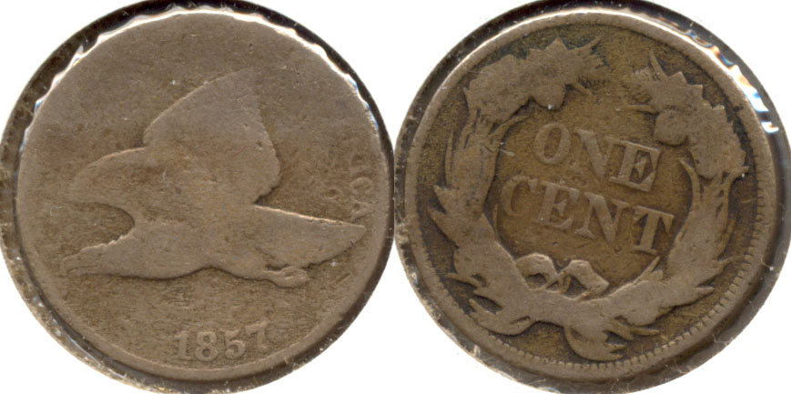 1857 Flying Eagle Cent AG-3 b