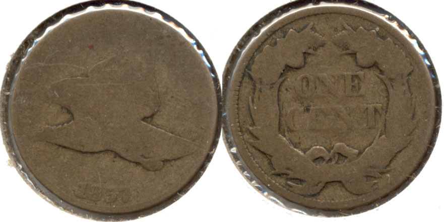 1857 Flying Eagle Cent AG-3 c