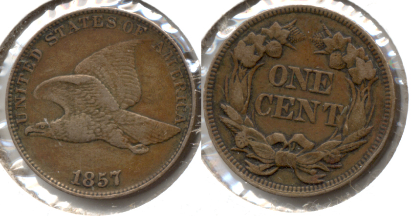 1857 Flying Eagle Cent EF-40
