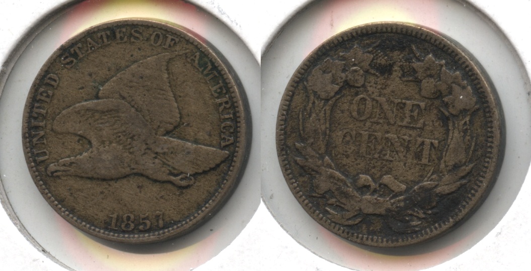 1857 Flying Eagle Cent Fine-12 #aa