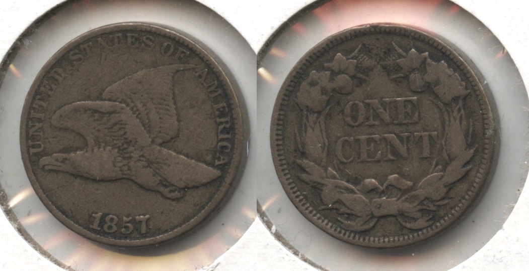 1857 Flying Eagle Cent Fine-12 #ae