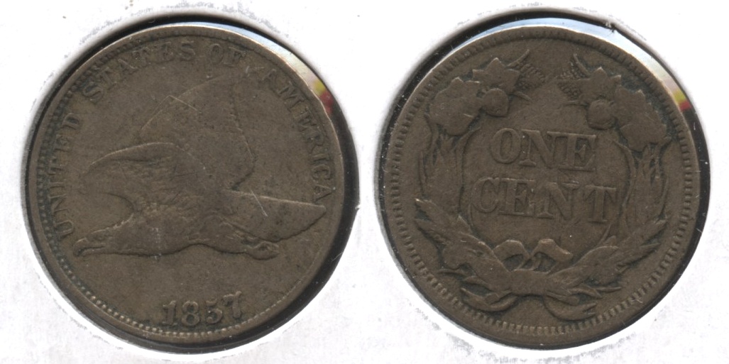 1857 Flying Eagle Cent Fine-12 #t