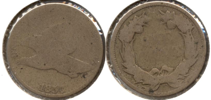 1857 Flying Eagle Cent Fair-2 b