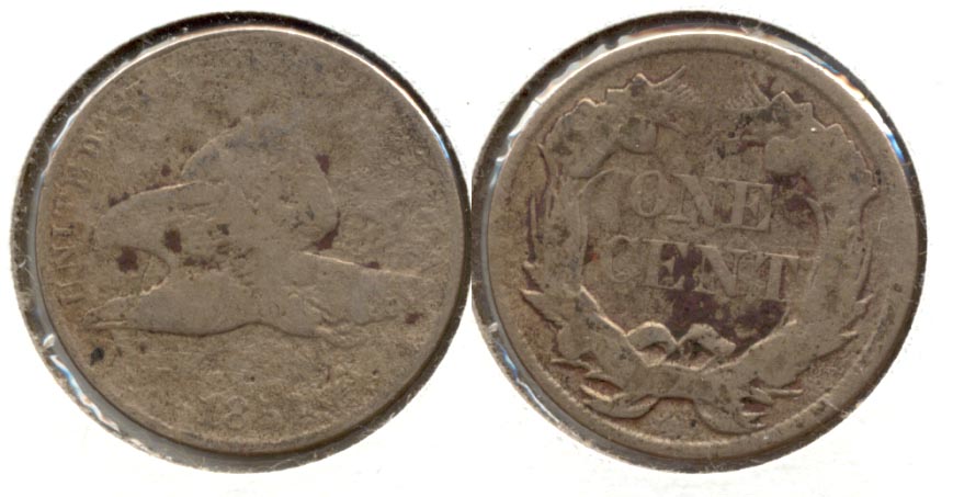 1857 Flying Eagle Cent Fair-2 d