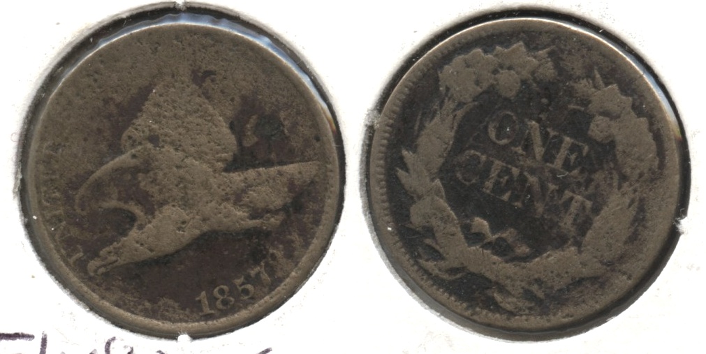 1857 Flying Eagle Cent Good-4 #ai Corroded