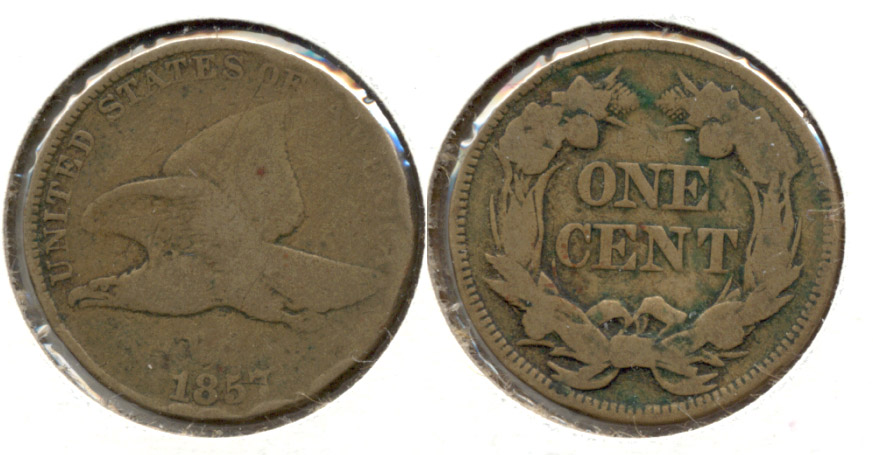 1857 Flying Eagle Cent Good-4 v
