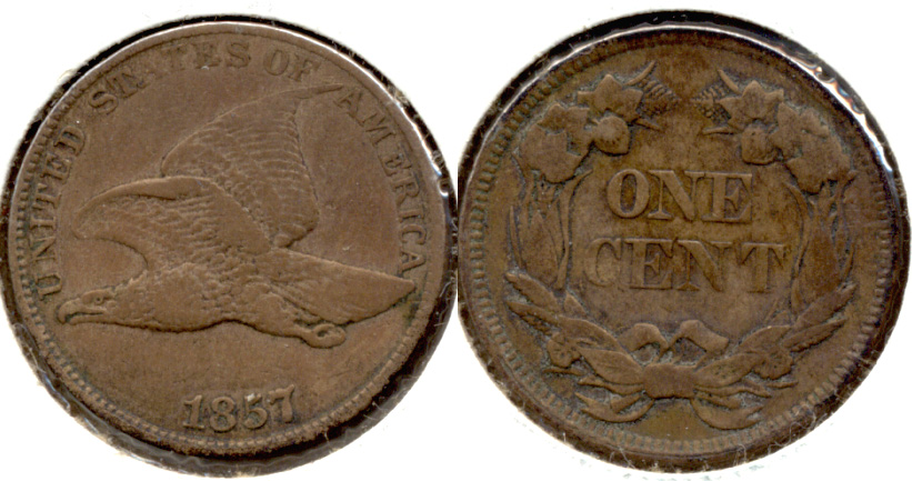 1857 Flying Eagle Cent VF-30