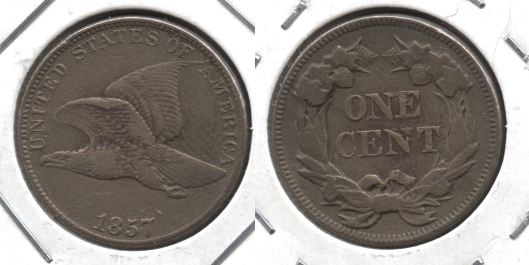 1857 Flying Eagle Cent VF-30 #b