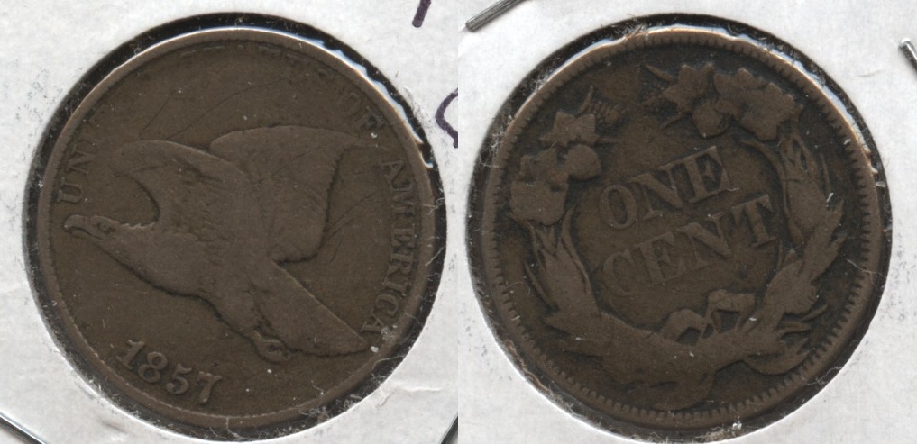 1857 Flying Eagle Cent VG-8 #aa