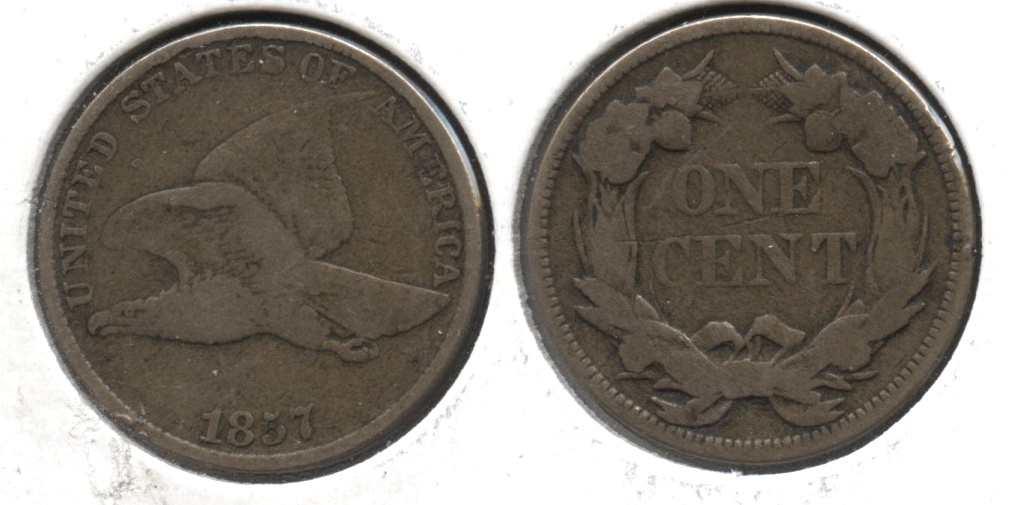 1857 Flying Eagle Cent VG-8 #ag