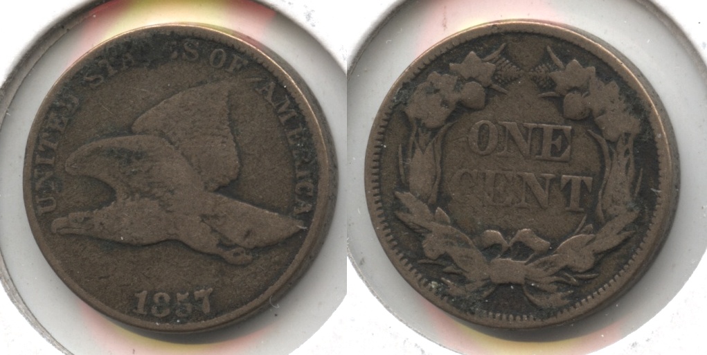 1857 Flying Eagle Cent VG-8 #av