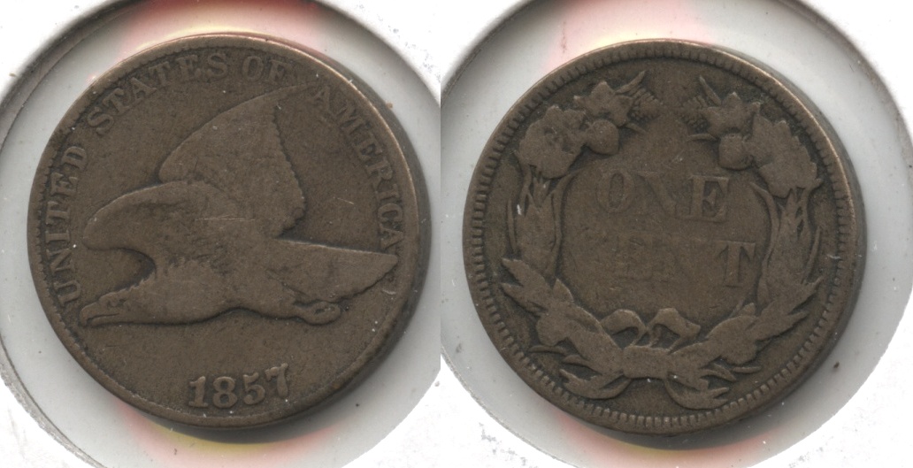 1857 Flying Eagle Cent VG-8 #aw