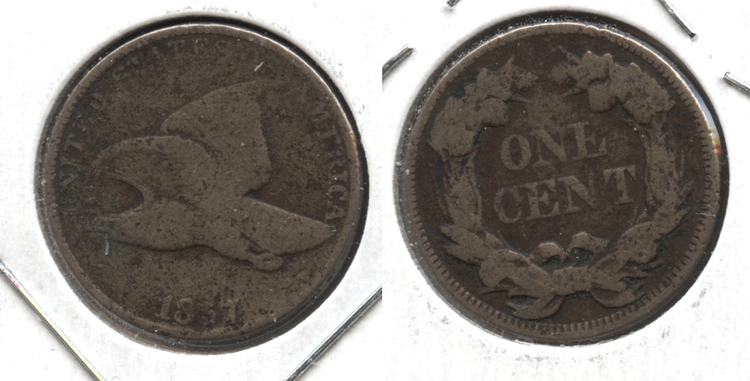 1857 Flying Eagle Cent VG-8 #ay