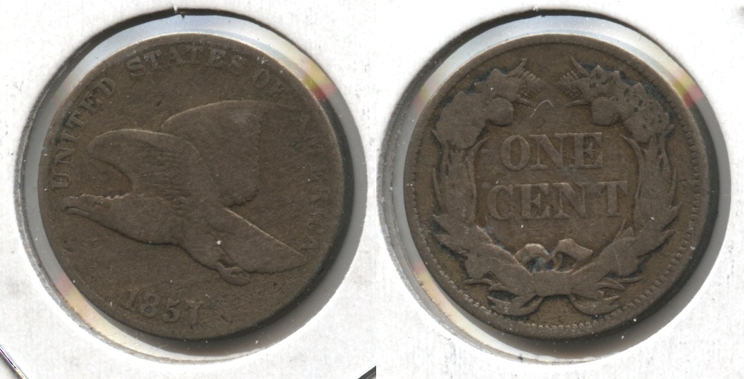 1857 Flying Eagle Cent VG-8 #bc