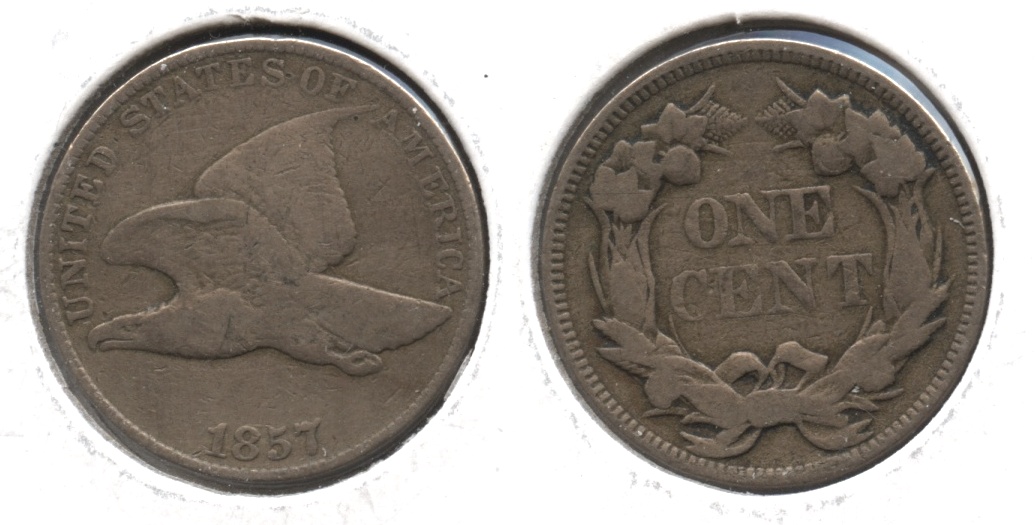 1857 Flying Eagle Cent VG-8 #bf