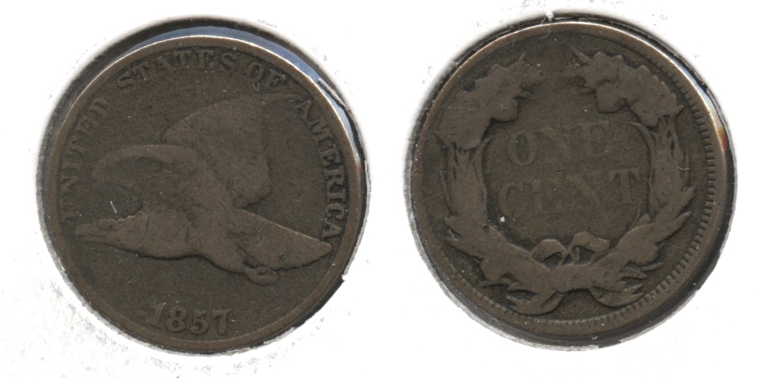 1857 Flying Eagle Cent VG-8 #bh