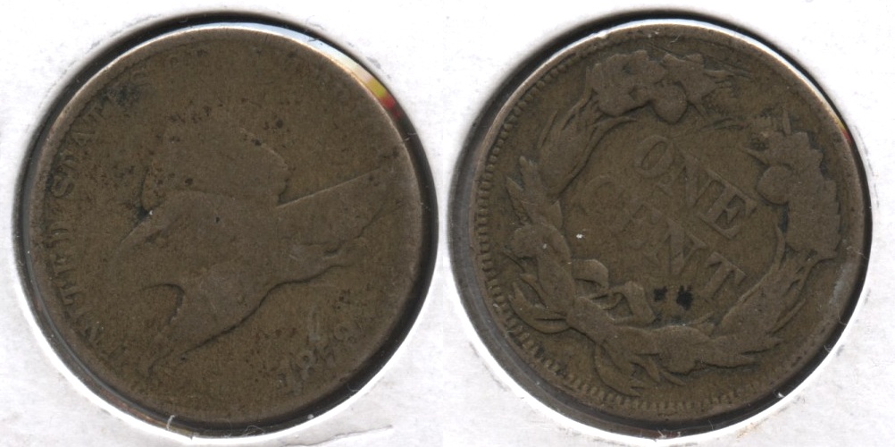 1858 Large Letters Flying Eagle Cent Good-4 #ad