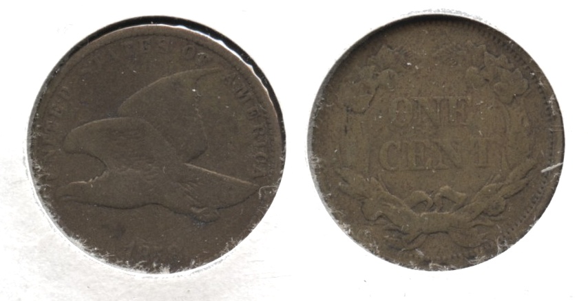 1858 Large Letters Flying Eagle Cent VG-8 #s
