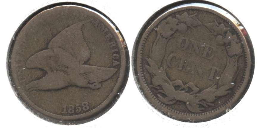 1858 Small Letters Flying Eagle Cent AG-3 #n