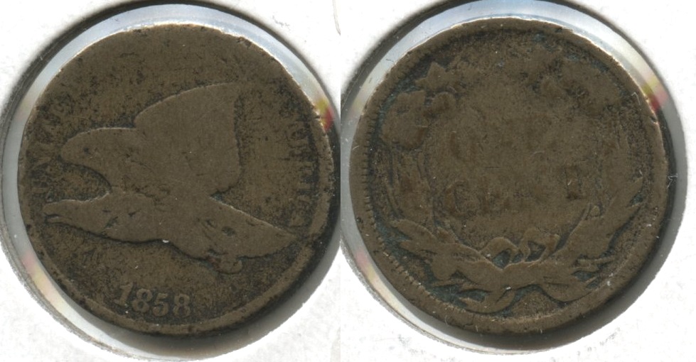 1858 Small Letters Flying Eagle Cent AG-3 #u