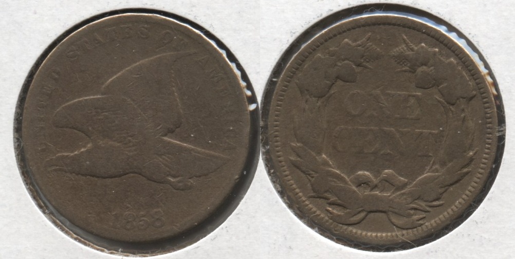 1858 Small Letters Flying Eagle Cent Good-4 #aa