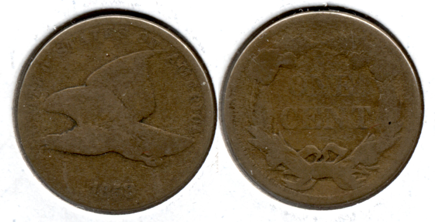 1858 Small Letters Flying Eagle Cent Good-4 s